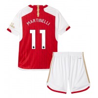 Fotbalové Dres Arsenal Gabriel Martinelli #11 Dětské Domácí 2023-24 Krátký Rukáv (+ trenýrky)